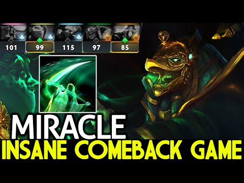 MIRACLE [Necrophos] Unlimited Healing Epic Hard Game Comeback Dota 2