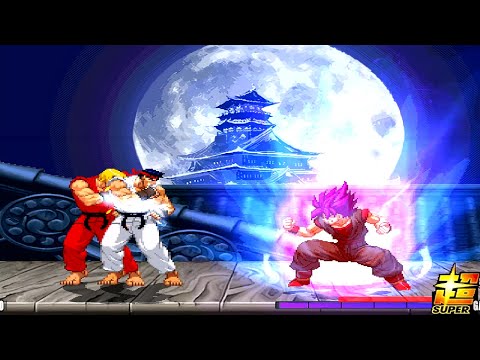 ICE RYU AND FIRE KEN VS EVIL GOKU! THE GREATEST FIGHT EVER!