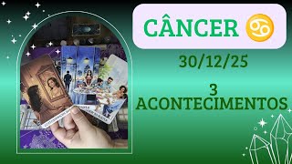 CÂNCER ♋ 30/12/25 No fundo você sente que não pertence mais á esse lugar 🚶🏻‍♀️