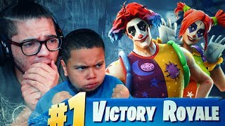 *NEW* CLOWN SKINS ARE INSANE! 10 YR OLD BROTHER IS SCARED OF THEM 😂 FORTNITE BATTLE ROYALE 24 KILLS