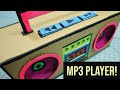 DIY Cardboard 90's Boom Box - Plays MP3s!