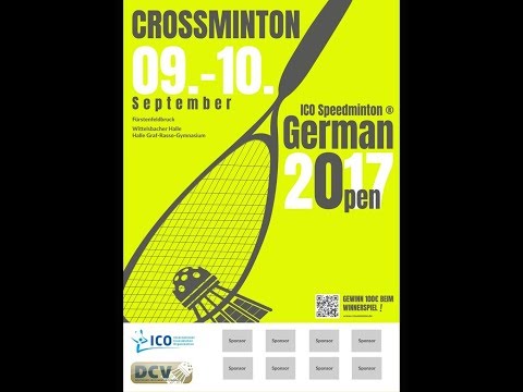 Livestream Crossminton German Open 2017 / 09.09.17 Group Matches