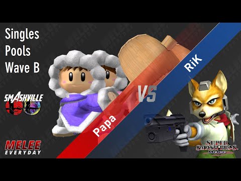 Smashville 7 - Papa (Ice Climbers) vs. RiK (Fox) - SSBM - Singles Pools - Wave B