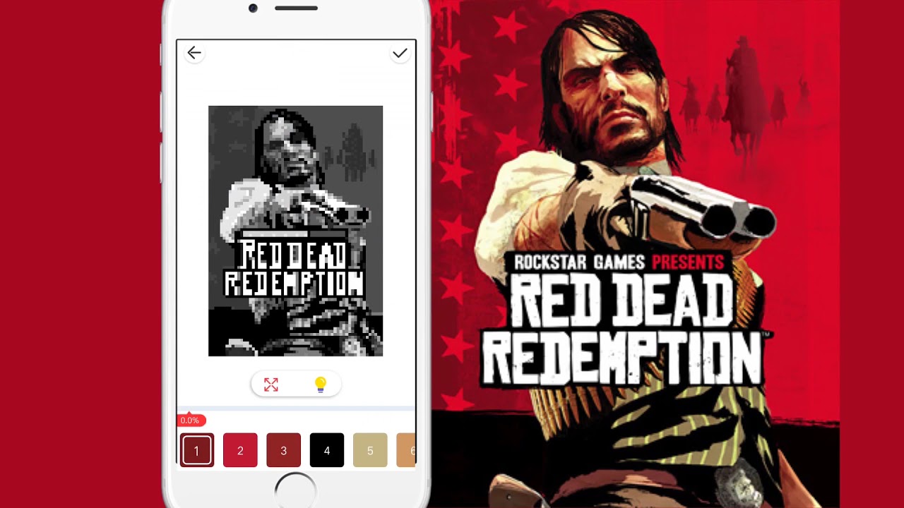 Kolor-Color by number-Red Dead Redemption