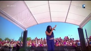 Anggun performing Nos Vies Paralleles at Village Depart 2016