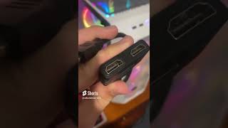 TWO MONITORS  on one HDMI  Thrift Store Find (repost) #shorts #pc #computers #tech #test