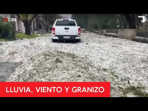 FUERTE TEMPORAL EN RÍO TERCERO: el HIELO NO se DERRITE
