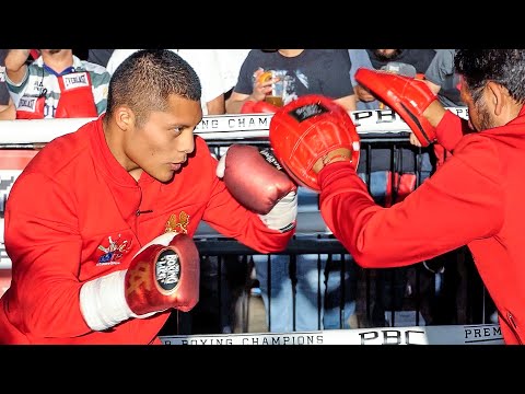 CRAZY HAND SPEED! - Isaac Cruz• FULL PUBLIC WORKOUT vs.Yuriorkis Gamboa