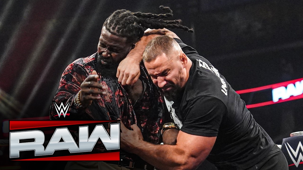 Oba Femi and Bron Breakker MAUL each other during contract signing: Raw highlights, Aug. 24, 2026