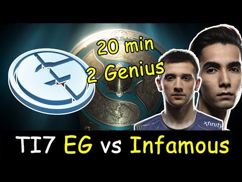 Dota2 The International 2017: Evil Geniuses (Dire) vs Infamous、 (Radiant) highlights