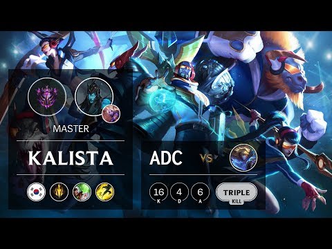 Kalista ADC vs Ezreal - KR Master Patch 9.19
