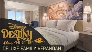 Disney Destiny | Deluxe Family Oceanview Verandah Walkthrough Tour | Disney Cruise Line 2026