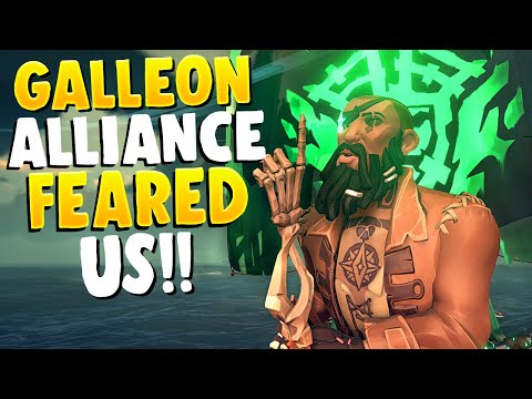 This 3 GALLEON ALLIANCE FEARED OUR SLOOP!(Sea of Thieves)