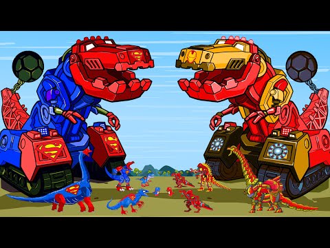 T-REX vs INDOMINUS, BRACHIOSAURUS DINOSAURS, GODZILLA: Who Is The King Of T-rex Chase Monsters?