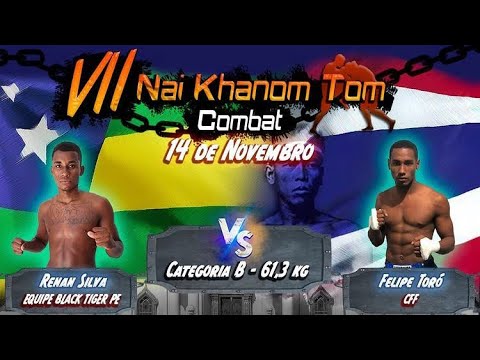 Renan Silva ( Equipe Black Tiger PE) VS Felipe Toró ( CFF ) #muaythai #muaythaifighter