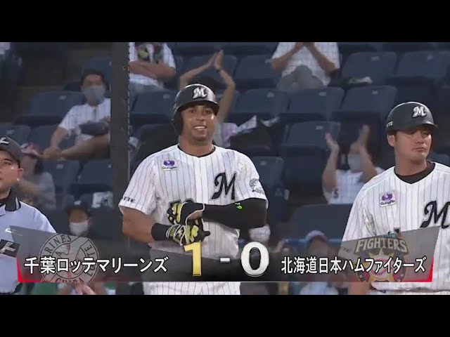 【1回裏】初回から3連打!! マリーンズ・マーティンの先制タイムリーヒット!! 2020/8/14 M-F