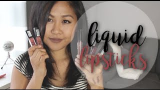 Drugstore Liquid Lipsticks - Swatches and Review