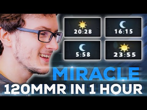 Miracle Road to TOP 1 Rank - 120 MMR in one hour - Dota 2