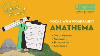 Anathema Meaning | Synonyms | Sentence | Pronunciation | Easy Trick || Vocab with Wordpandit
