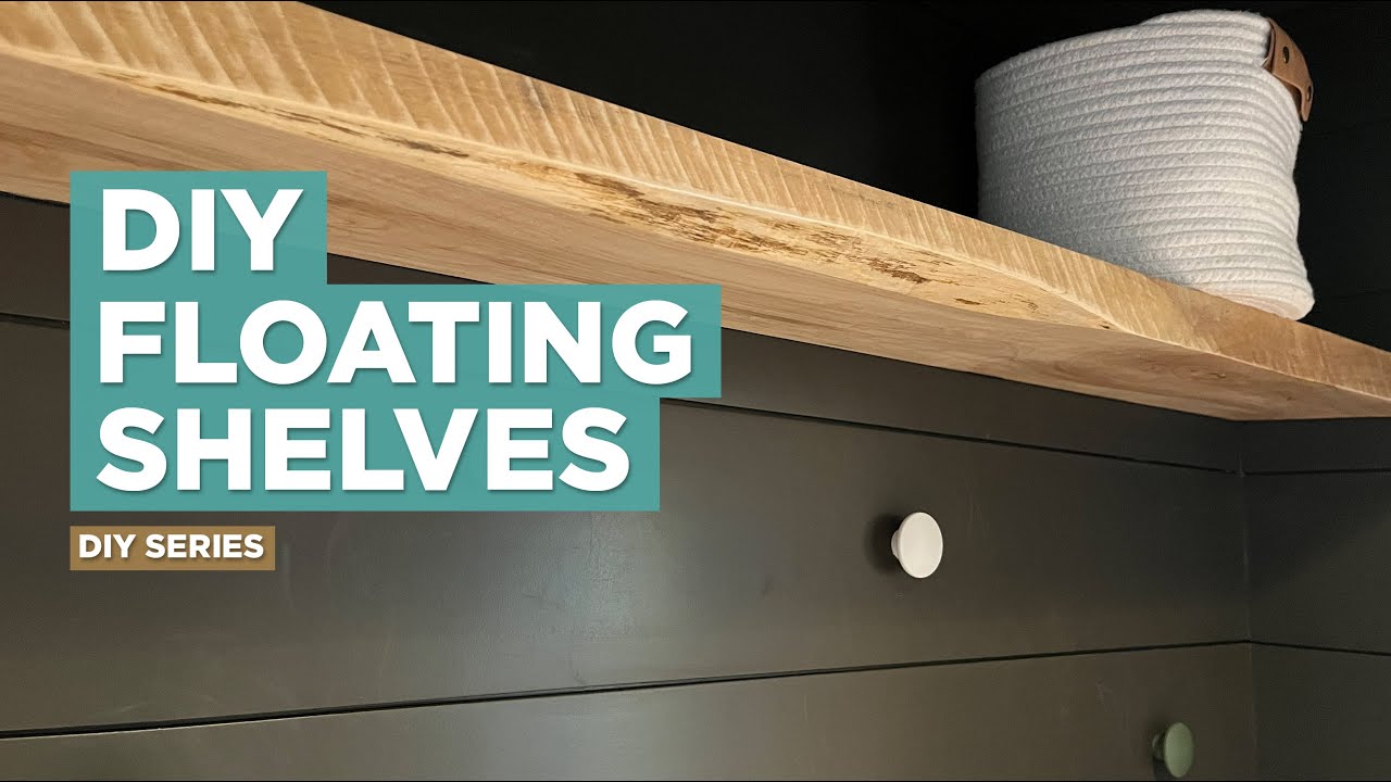 How to make floating shelves out of solid wood - DIY