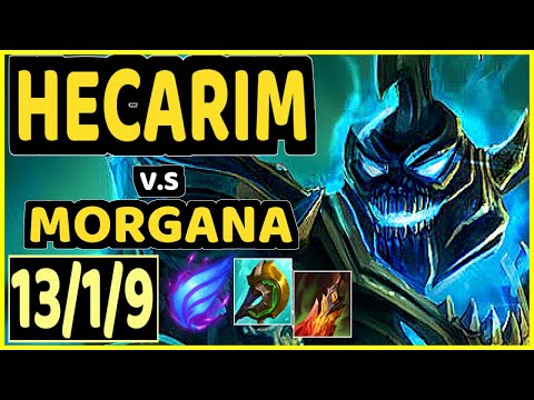 HECARIM vs MORGANA - 13/1/9 KDA JUNGLE GAMEPLAY - EUW Ranked DIAMOND