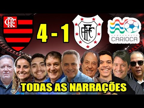 Todas as narrações - Flamengo 4 x 1 Americano / Campeonato Carioca 2019