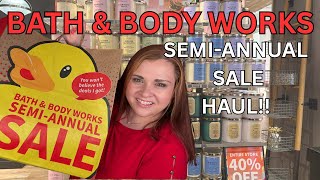 Bath & Body Works Semi Annual Sale SAS Haul!!