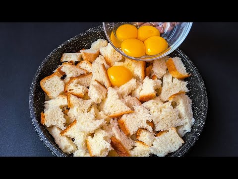 Just add Eggs with Bread! It’s so Delicious and Easy! One Pan Egg Toast Recipe.