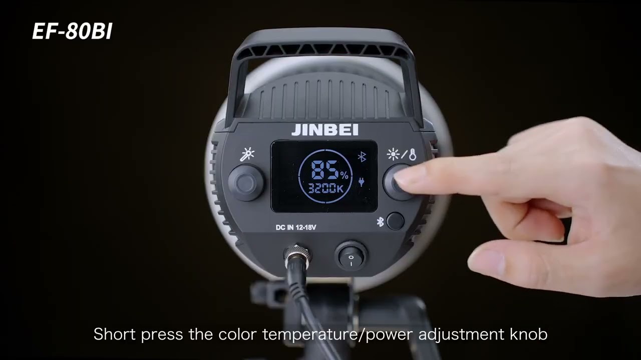 JINBEI EF80/80BI LED Video Light Operation Tutorial