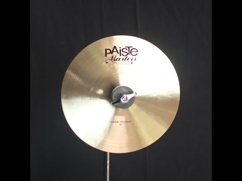Paiste 8" Masters Dark Splash - 164g (video demo) image 2