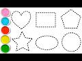 Shapes Drawing For Kids Learn 2d Shapes Colors For Toddlers Preschool Learning Part 2068