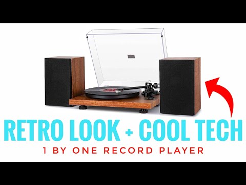Best Entry-level: 1 by One Record Player with Bookshelf Speaker USB-PC (36 Watt) Full Review 💯😁
