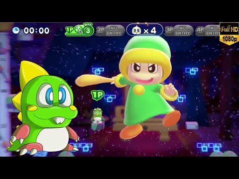 Bubble Bobble 4 Friends All Bosses | Nintendo Switch on PC | 1080p 60fps