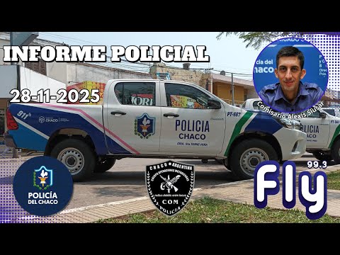 📆 28/11/2025┃🚨𝗜𝗻𝗳𝗼𝗿𝗺𝗲 𝗣𝗼𝗹𝗶𝗰𝗶𝗮𝗹 🚓 Brindado por el Comisario Alexis Slusar