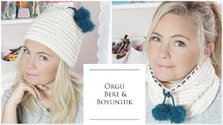 Çok kullanışlı harika! İster bere ister kaşkol / en kolay örgü modelleri / Figen Ararat