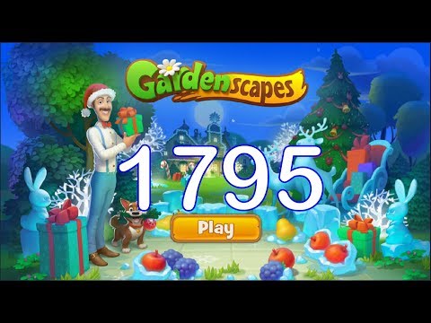 GARDENSCAPES GAMEPLAY HARD LEVL 1795 ( iOS, Android )