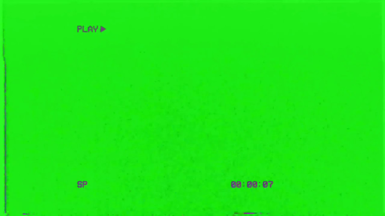 vhs overlay (green screen)
