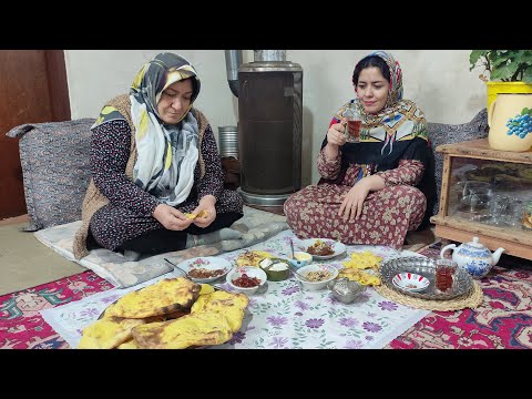 Bread Recipe | Traditional Azarbaijan Bread Recipe | TRADITIONAL AZERBAIJANI BREAKFAST