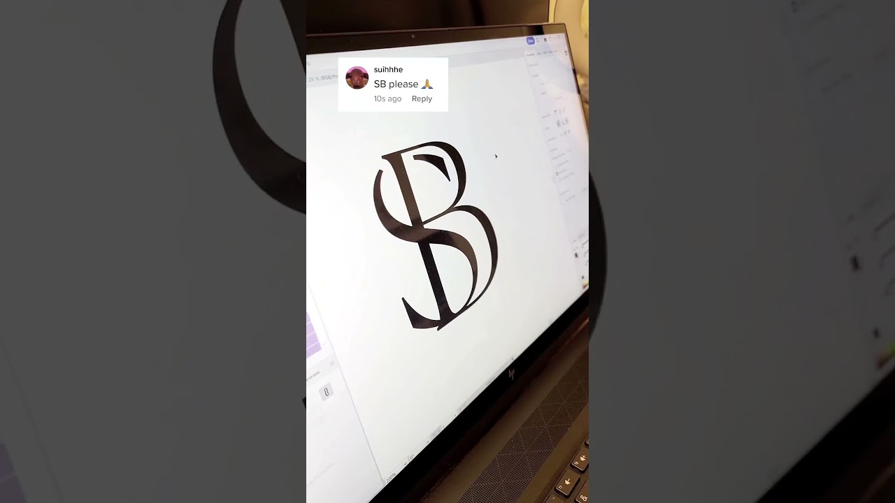 SB Modern Logo Design in adobe illustrator #logo  #shorts #illustrator #sb #logodesign