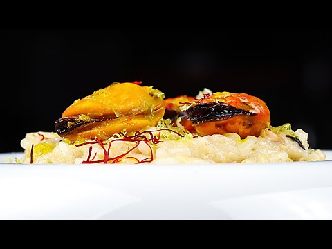 Crab Risotto with Saffron Mussels | Fine Dining Recipe by Chef Mohamed Abdell”