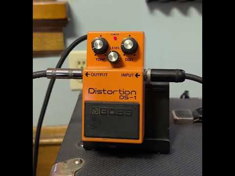 1981 Boss DS-1 "transitional": MIJ, long dash, black screw, black label, Toshiba chip, free CONUS shipping image 7