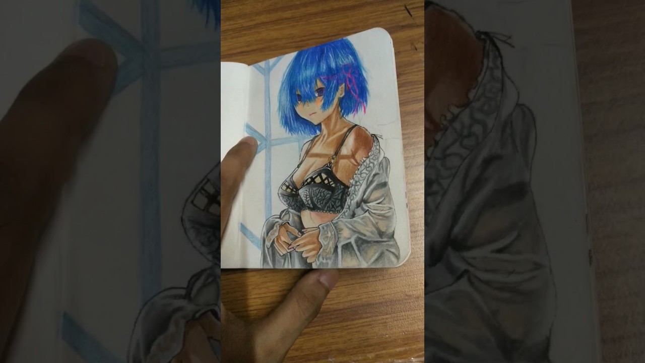 #rem #rezero #animeartist #anime #animeseries #freestyleart #drawing
