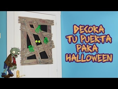 Decora tu puerta ante un ataque Zombie | Manualidades para Halloween