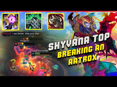 Shyvana Top vs. AATROX S13 - FULL HEALING BUILD Destroys Mental