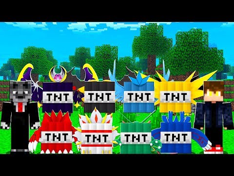 SOBREVIVA AS NOVAS TNT'S DOS POKEMON LENDÁRIOS MAIS RAROS - MINECRAFT PIXELMON MOD