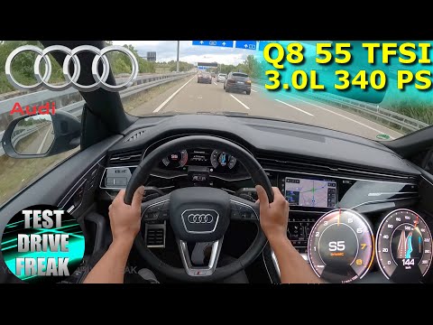 2022 Audi Q8 55 TFSI Quattro 340 PS TOP SPEED AUTOBAHN DRIVE POV