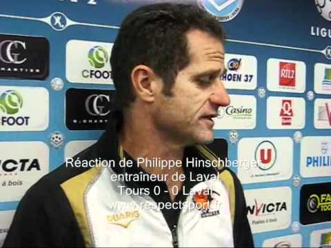 Réaction de Philippe Hinschberger, Tours 0 - 0 Laval, J13 L2.wmv