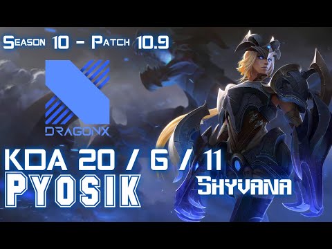 DRX Pyosik SHYVANA vs LEE SIN Jungle - Patch 10.9 KR Ranked