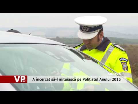 A încercat să-l mituiască pe Polițistul Anului 2015