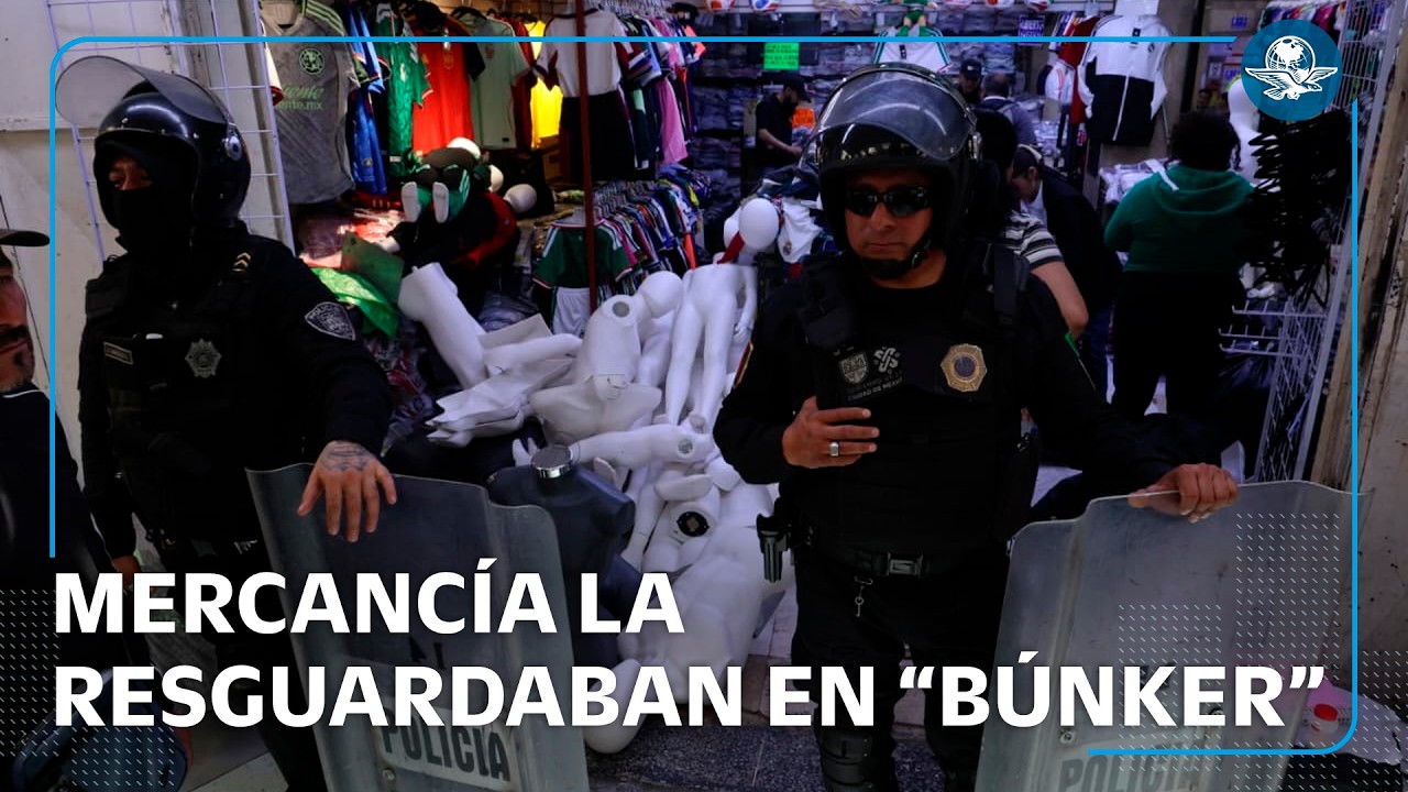 Como si fuera la Copa del Mundo, búnker resgurdaba mercancía pirata del Mundial 2026